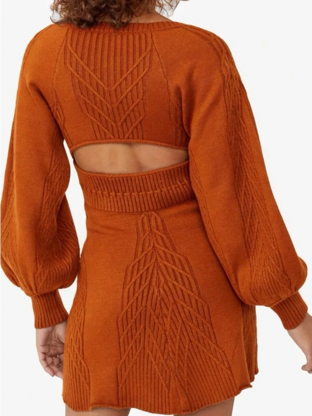 FREE PEOPLE Emmaline Mini Dress in Cinnamon